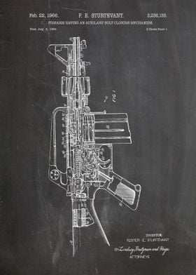 M16 variant patent 1966