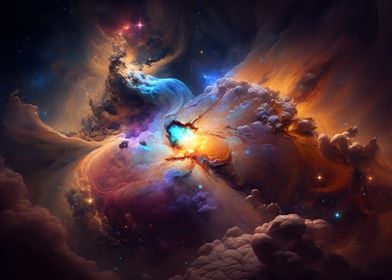 Colorful Space Abstract