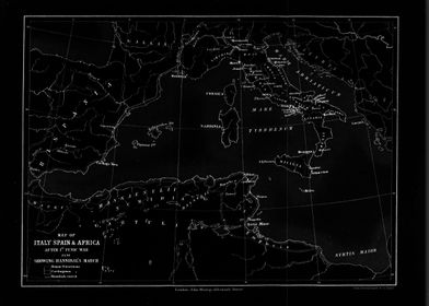 Africa Italy Spain map