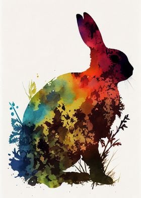 Rabbit Silhouette