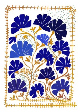 Klimts blooming  blue