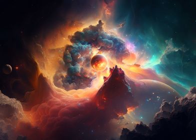 Colorful Space Abstract