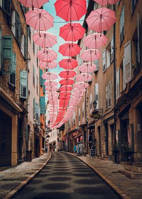 Umbrella walk