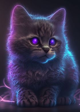 Neon Cat