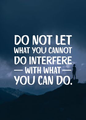 What You can do