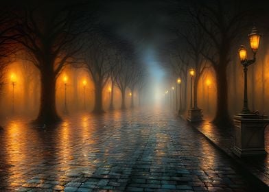 Magic dark alley, travel