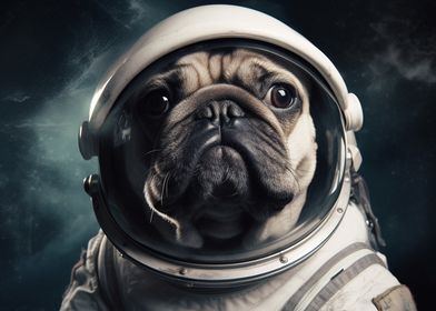 space astronaut dog