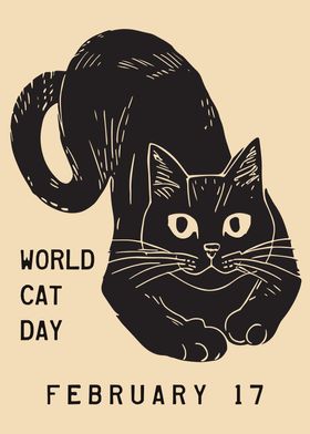 World Cat Day Poster