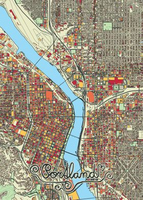 Portland City Street Map
