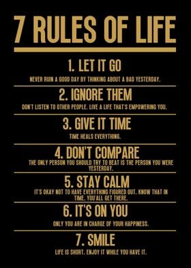 7 Rules of Life