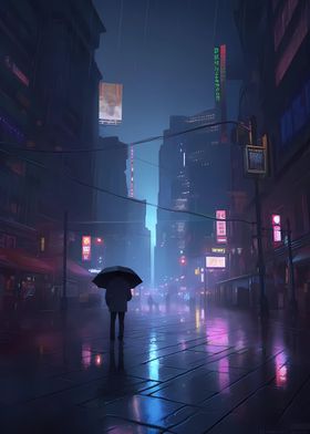 Concept Cyberpunk City