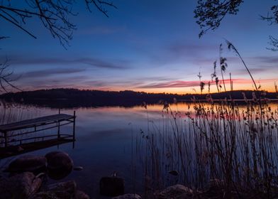 Lake sunset