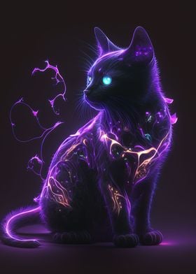 Neon Cat