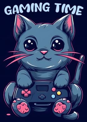 Cat Gaming Time