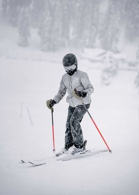 Snow skier