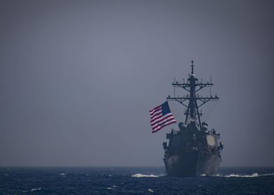 Ship Fly American Flag