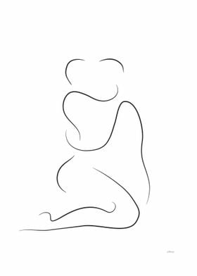 Abstract sex pose drawing