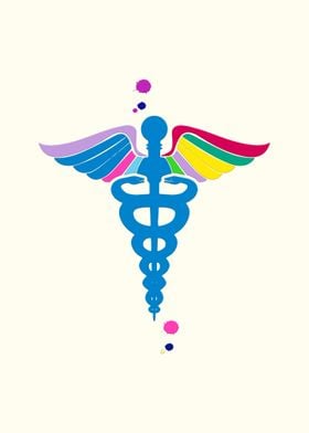 Medicine symbol Caduceus