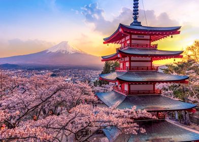 View of mountain Fuji 