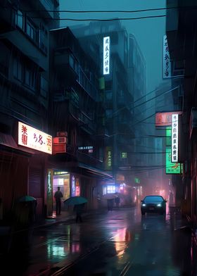 Concept Cyberpunk City