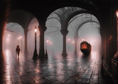 Magic dark alley, travel