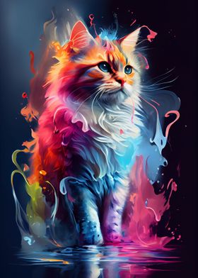 Cat Colorful