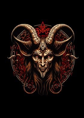 Baphomet Satan Demon Horns