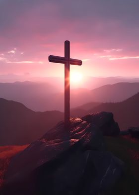 Christian Cross Sunset 5