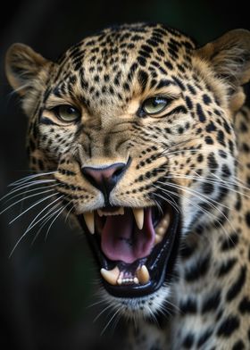 Leopard hisses