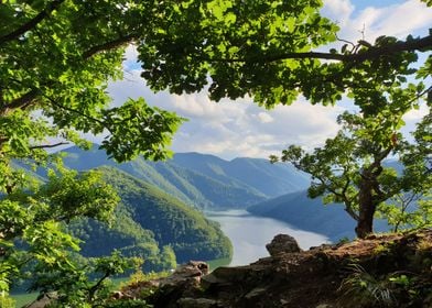 Lake in Trees Frame