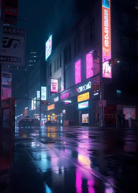 Concept Cyperpunk City