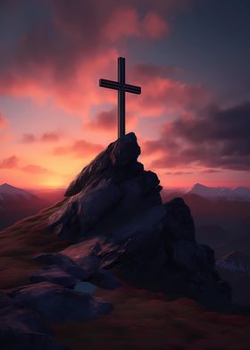 Christian Cross Sunset 9