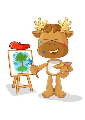 Moose artist mascot