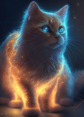 Neon Cat