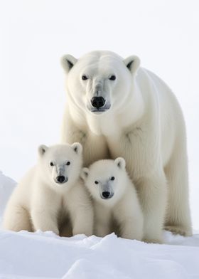 Family of Polar Bears