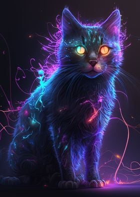 Neon Cat