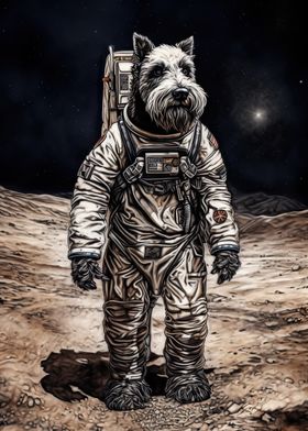 Schnauzer Astronaut Mars