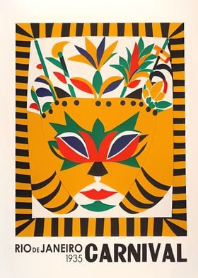 Retro Rio Carnival Poster