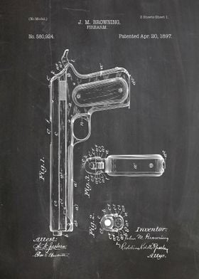 Browning firearm patent