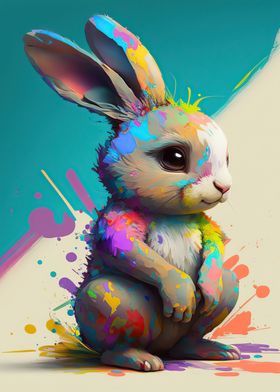 Bunny colorful