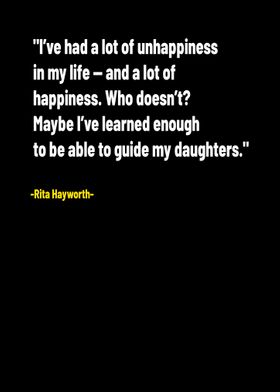 Blonde Rita Hayworth Quote
