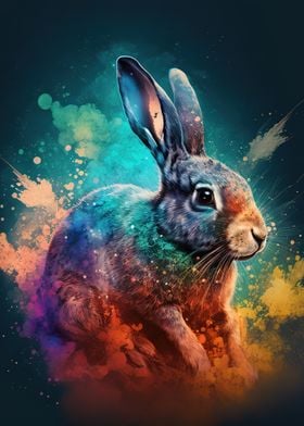 Bunny colorful