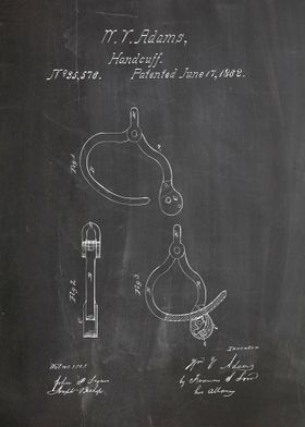 Handcuff patent design