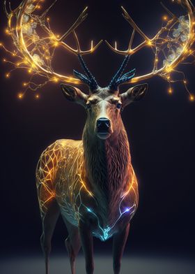 glow elk animal