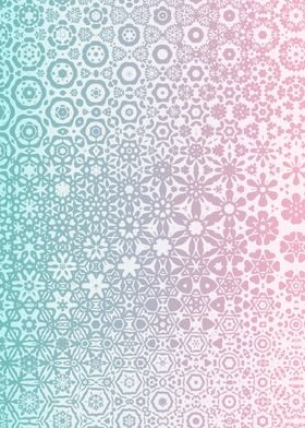 Gradient floral pattern 1