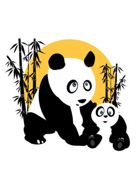 Pandas Father And Son