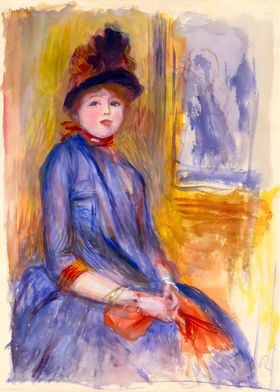 Young Girl in a Blue Dress