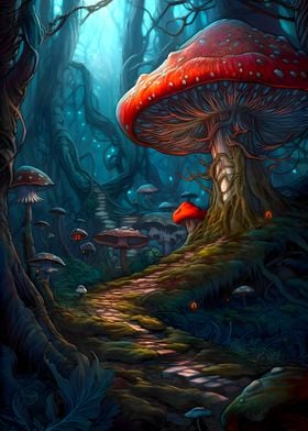 Enchanted Mushroom Path