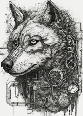 Steampunk Diagram Animal