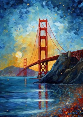 Starry Golden Gate